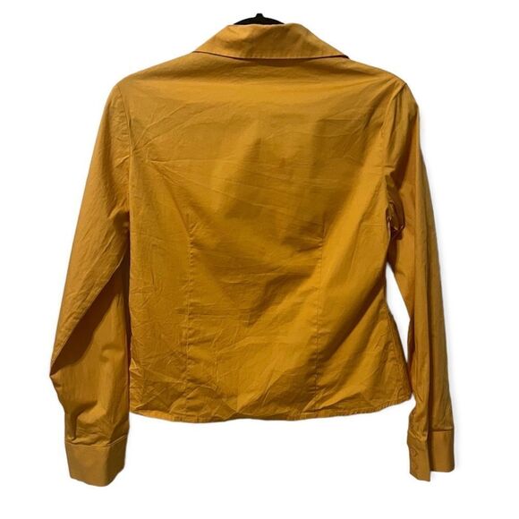 Ivedos 2 shirt orange 70s wide collar vintage EUC button up long sleeve - Picture 6 of 6